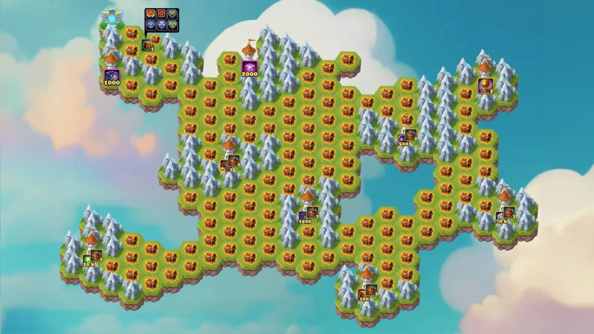 Carte du jeu Hero Wars